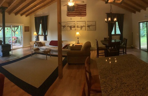 Greeneville Cabin | A REAL Rock and Timber Frame Cabin all alone bordering Cherokee National Forest