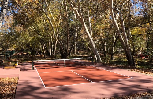 West Sedona House | A river runs through. Private Estate on OAK CREEK! Pickleball Court in backyard!