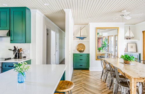 Ocean Beach House | A slice of paradise 1 block to beach with private pool, 3 decks, modern interior