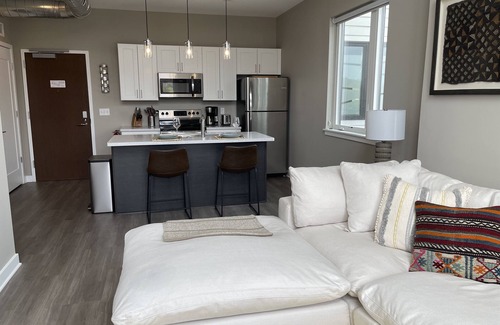 Downtown Rochester Apartment | A unique lofty and bright 1 bedroom