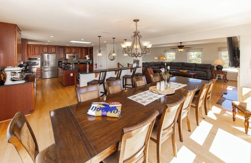 Sandbridge House | A World Away- 6 bedrooms, Bayfront, Pool, Hot Tub, Dock
