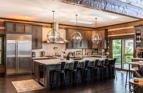 Boone Cabin | Above and Beyond - Luxury home. Hot Tub, Game Room, Theater, Fire Table, BIG views