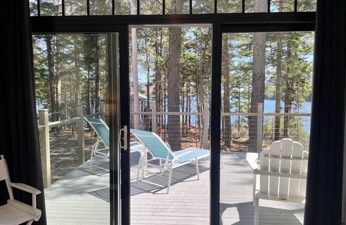 Mount Desert Cottage | Acadia Long Pond Waterfront 75 ft to Dock Modern Cottage Sleeps 5