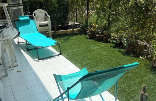 Frejus Port Apartment | Acapoulco two-room seafront promenade Garden level