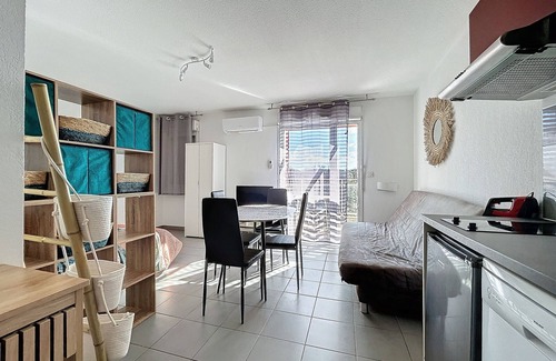 Argeles-sur-Mer Apartment | Accessible apartment with air conditioning and pool