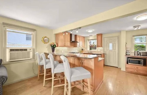 West Haven House | Accessible Beachfront Home on Long Island Sound. Sandy beach near Restaurants!