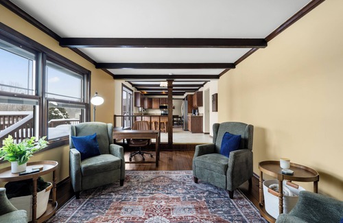 Grand Blanc House | Acorn House - 3 bedroom home with an inground pool, hot tub and a gas fireplace!