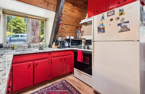 Tahoe City Cabin | Adventures of the A-frame- 3BR w/Hot Tub, Backs to forest- Dogs OK!