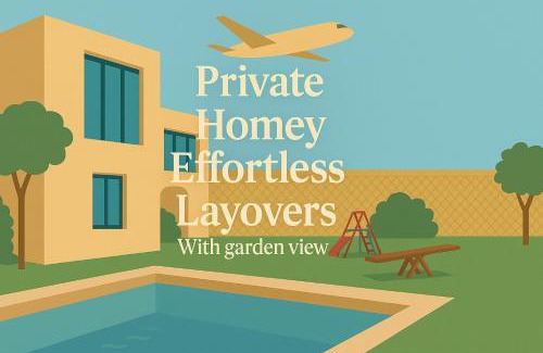 Al Jizah Ski Chalet | Aeropuerta Mini Villa - Private self check-in Layover near Amman Airport