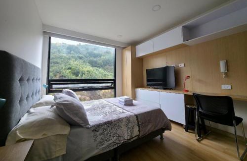 Usaquen Apartment | AH/Loft vista natural, Coworking, Terraza, Usaquén