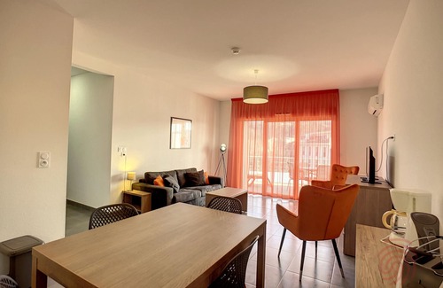 Lamalou-les-Bains Apartment | Air-conditioned F2 apartment with parking, Wi-Fi, pets allowed, near center and Spa