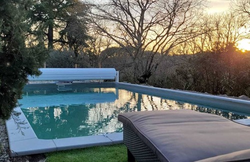 Ruoms House | Air-conditioned 3-bedroom Villa Louise with private pool & garden in the heart of Ruoms