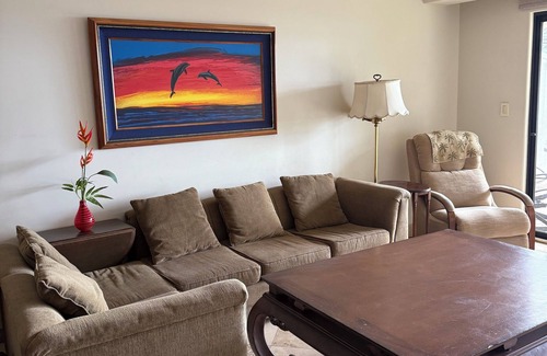 Kihei Condo | Air conditioned two bedroom townhouse with full ocean view.steps to the beach
