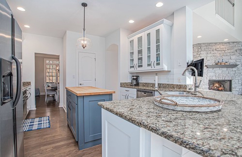 New Buffalo House | Airy home with private pool, hot tub, big game room, & golf cart - walk to beach