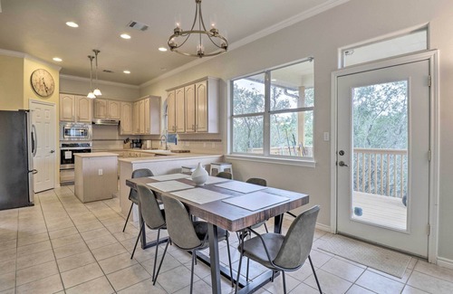 Travis Landing Villa | Airy Villa in Austin w/Badminton/Volleyball Court