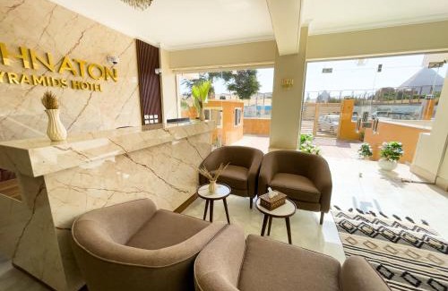 Kafrat al Jabal Hotel | AKHNATON Pyramids View Hotel With Rooftop Access & free airport pickup