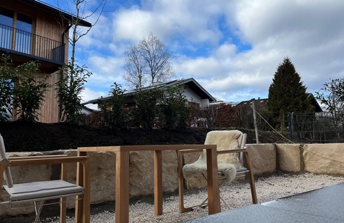Unterschonau Apartment | Alpenlodges Chalet Wildeiche, 65 qm, Separates Schlafzimmer, Bad, Sauna, Terrasse