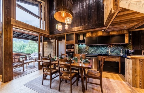 Saint-Jean-dʼAulps Ski Chalet | Alpine Artisan Stay | Views, Balcony, Garage
