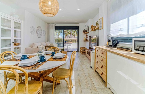 Javea Apartment | Altamar Plus Namaste Apartment Javea Arenal, with AC, Terrace, and Pool