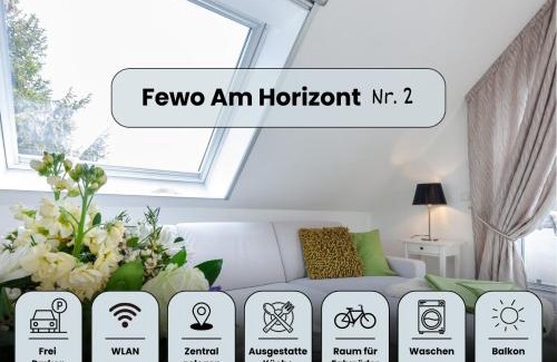 Zingst Apartment | Am Horizont No 2 für 2-4 Pers, 2 Schlafz, Babybett, Südbalkon, kostenloser Parkplatz 400 Meter zum Strand