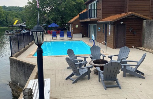 Sunrise Beach House | Amazing 5 bedroom, 4 bath home with Private Pool & Dock located in a great cove.