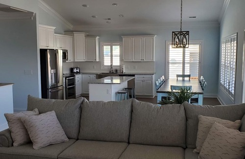 Holden Beach House | Amazing beach retreat great for family fun and relaxing at the bar by the pool