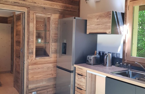 Passy Apartment | Amazing, garden level, terrace, sleeps 2, Nordic bath, Mont Blanc view