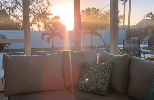 Englewood House | Amazing Gulf Beaches, Dearborn street min away. Heated Pool w/Palm trees, Lanai