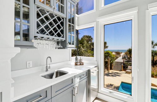 Palmetto Dunes House | Amazing Oceanfront Palmetto Dunes home with private pool, spa and beach path.