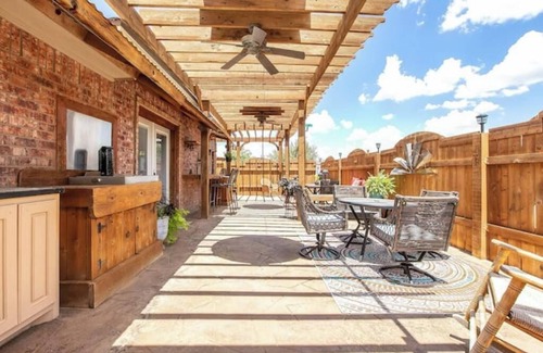 Lubbock House | Amazing patio with pergola, enclosed patio, finished out garage!