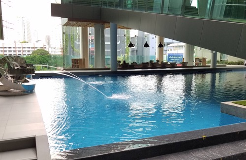 Pathumwan Condo | Amazing Pool SIAM & Rachathewi 5Min BTS Wifi美丽的游泳池