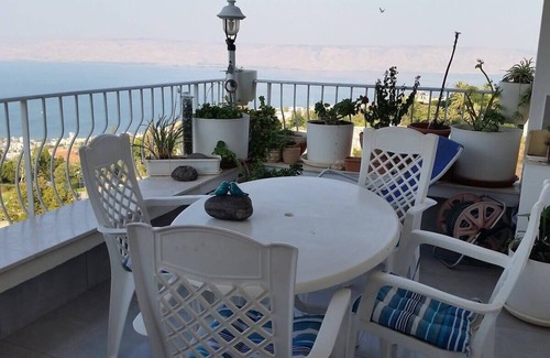 Tiberias Apartment | Amazing Sea of Galilee View Room