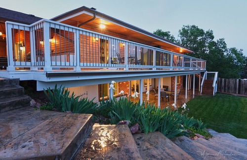 Colorado Springs House | Amazing Views, Amazing Modern Broadmoor Home , with a hot tub and fire pit!