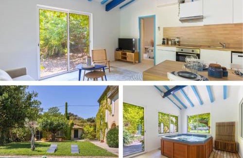 Bedarrides Villa | Ambiance Jacuzzi Halloween - Idéal couples et petites familles - 15min Parc Spirou - Nocturnes les 25, 30, 31 octobre et le 1er novembre - Jardin - 15min Avignon - Parking privé gratuit - Calme et charme provençal