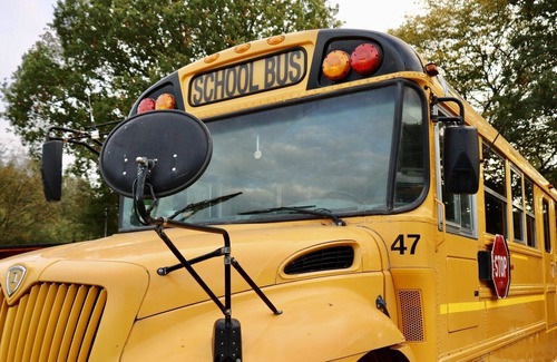 Ramsden Heath House | American School bus unique, quirky tiny home on wheels