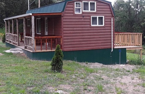 Marshall Cabin | Amish built, lofted cabin located on a working Buffalo Farm near Buffalo River
