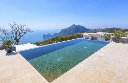 Massa Lubrense Villa | AMORE RENTALS - Villa Ligea with Private Swimming Pool, Sea View and Parking