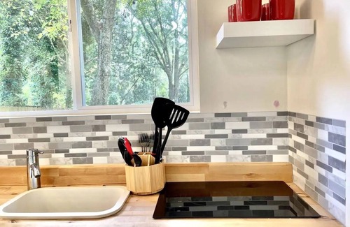 Candler-McAfee Apartment | An Alice in Wonderland Themed Tiny Home, Fully-Fenced & Pet-Friendly