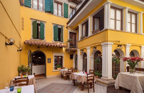 Caprino Veronese Hotel | an old Locanda That is an Italian Landmark . About 200 Years old "double 4"