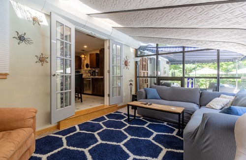 Falmouth House | Andy's Retreat - Heated outdoor pool, hot tub, central AC, fire pit, bbq