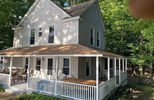 Angola on the Lake House | Angola on the Lake Beach House Spacious 4BR private beach wrap-around porches