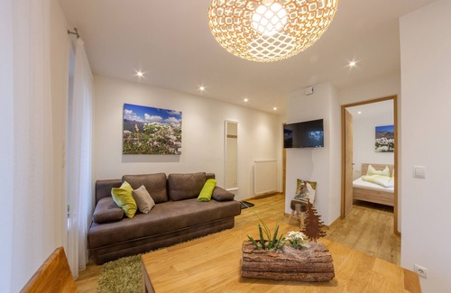 San Leonardo in Passiria Apartment | Apartments Hubertus 1, new, ultra-modern, south-facing balcony, WiFi, Netflix, parking lot