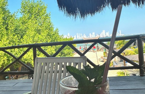 Tierra Bomba Island Apartment | Apartamento 1 con vistas al jardín tropical y lago a 2 minutos de la playa