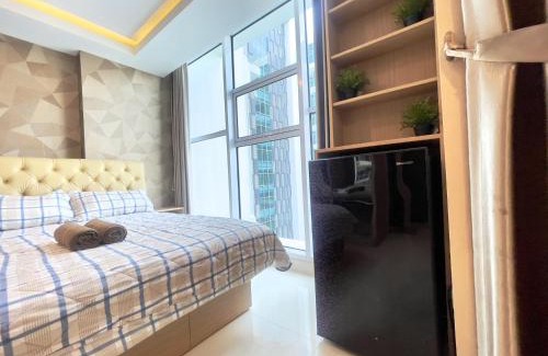 Tangerang Apartment | apartemen brooklyn alsut Studio bergaya modern,pusatkota,cozy,pool,gym,wifi