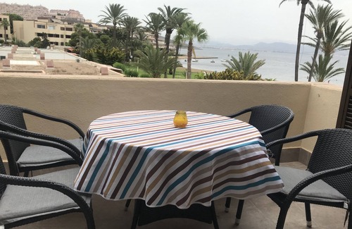 San Javier Apartment | Apartment overlooking the sea with private lawn