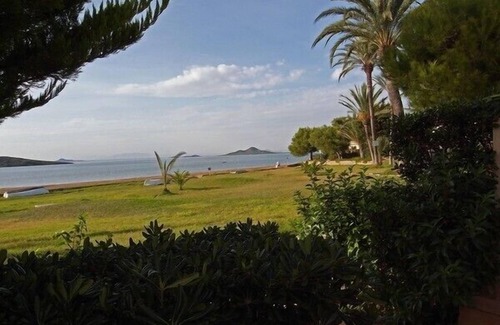 San Javier Apartment | Apartment overlooking the sea with private lawn