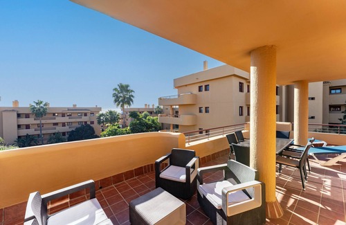 La Cala de Mijas Apartment | Apartment '212 La Cala Azul' with Shared Pool, Wi-Fi and Air Conditioning