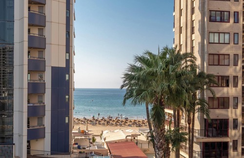 Calpe Apartment | Apartment "Bahia del Sol" with Sea View, Pool, Wi-Fi, A/C, Terrace & Garden