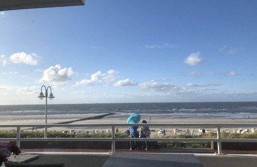 Wangerooge Apartment | Apartment "Bella Estella" for 4 people! Outstanding location, view of the sea, beach and boats