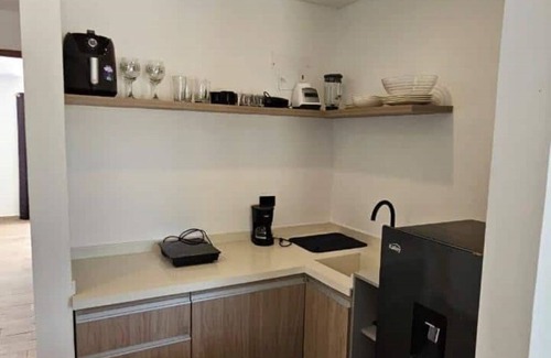 Tierra Bomba Island Apartment | Apartment 3 with balcony and view of the tropical garden